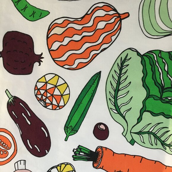 IKEA Paulin Machado Colourful Veggies 2014 Large Fabric Material Panel - Picture 7 of 14